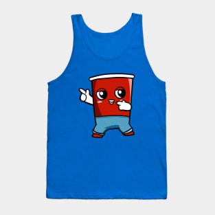 Red Plastic Party Cup Tank Top